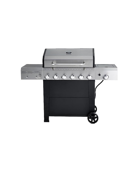 6-Burner Amazon Basics Freestanding Gas Grill w/ Side Burner