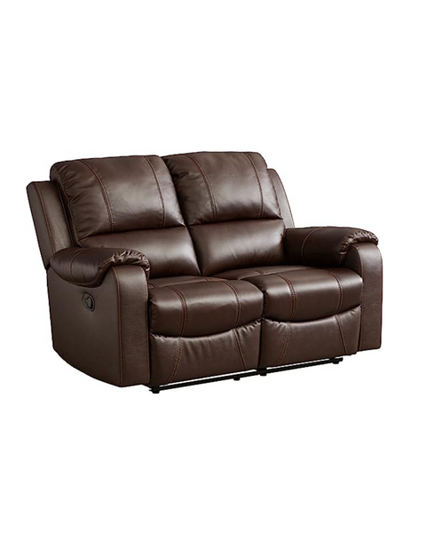 Signature Design by Ashley Grixdale Traditional Tufted Leather Manual Reclining Loveseat