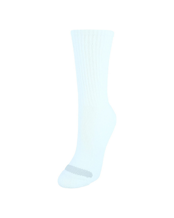 6 Pairs Of Hanes Women’s White Crew Socks PzDeals