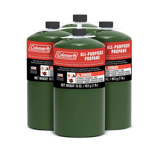 4 cilindros de gas propano multiusos Coleman