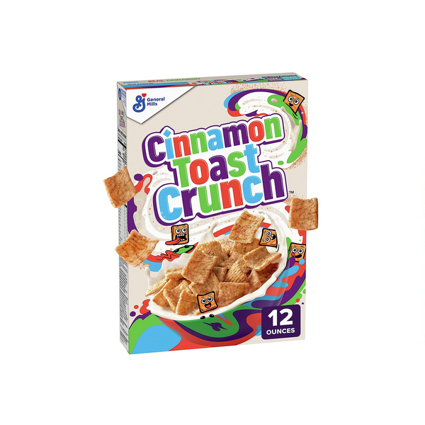 Box of Cinnamon Toast Crunch Cereal
