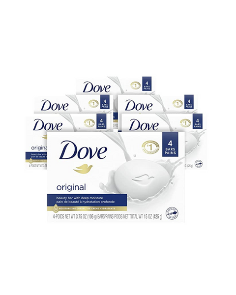 24-Pack Dove Beauty Bar Gentle Skin Cleanser Moisturizing for Gentle Soft Skin Care