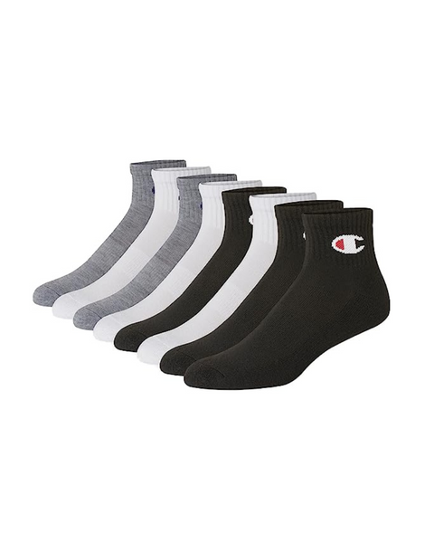 Champion Men’s Double Dry Moisture Wicking Ankle Socks (8 Pack)