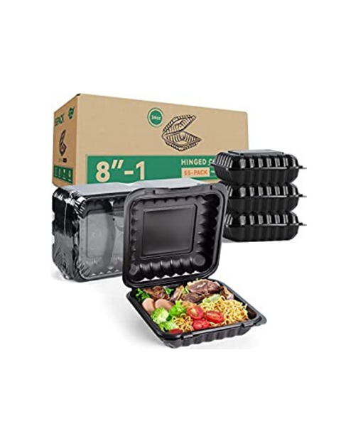 Pack of 55 Reusable 34 Oz Take Out Containers