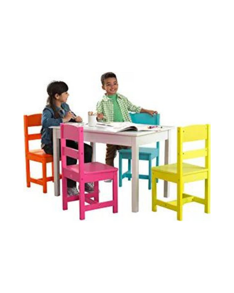 Juego de mesa y 4 sillas de madera KidKraft