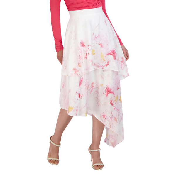 BCBG Maxazaria Ruffle Asymmetric Skirt