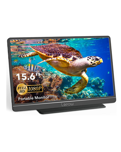 Monitor portátil Lepow, monitor portátil portátil FHD 1080P HDR IPS de 15,6"
