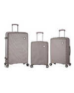 Rockland Prague 3-Piece Hardside Luggage with Spinner Wheels