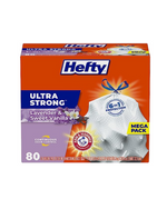 80-Count Hefty Ultra Strong Tall Kitchen Trash Bags, 13 Gallon