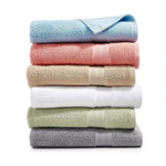 Soft Spun Cotton Solid Bath Or Hand Towels (6 Colors)