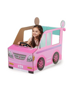 Pop2Play Barbie Cardboard Toddler Camper