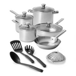 Stainless Steel 13-Pc. Cookware Set