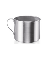 5.31"W x 3.35"H Aluminum Mug Imusa Stovetop Use or Camping (Silver)