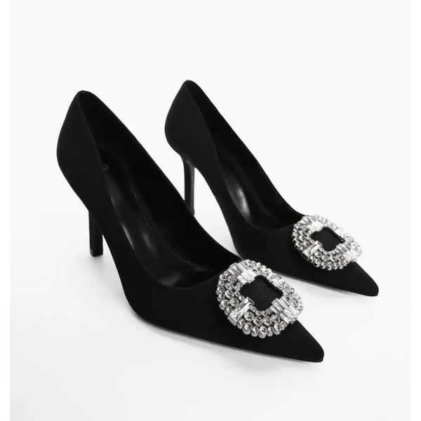 Mango Jewel Heel Pump