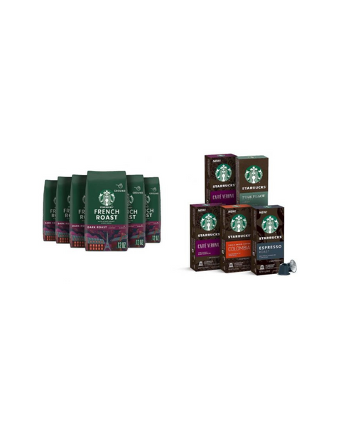 Ahorre en cápsulas Nespresso de Starbucks y café molido de Starbucks
