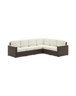 Homestyles Palm Springs 6-Seat Wicker Rattan Outdoor Sectional