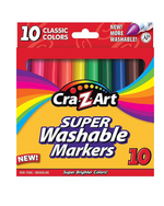 Cra-Z-Art Classic Washable Broadline Markers (10 Count)