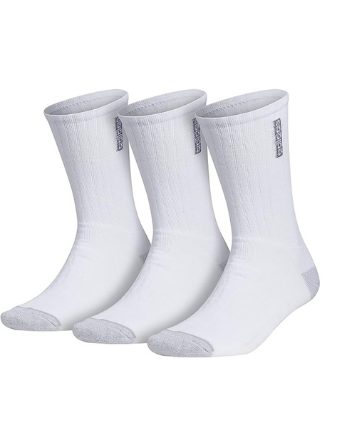 3 Pairs of Adidas Men’s Classic Cushioned Crew Socks