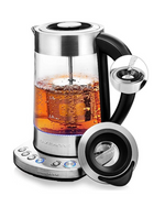 OVENTE 1.7 Liter Glass Electric Kettle Hot Water Boiler & Tea Infuser