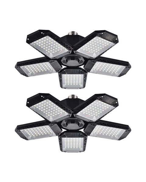 Pack de 2 luces de techo LED para garaje de 120 W