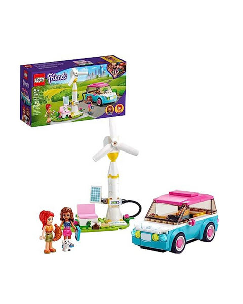 LEGO Friends Olivia’s Electric Car with Mia Mini-Doll & Puppy Figure