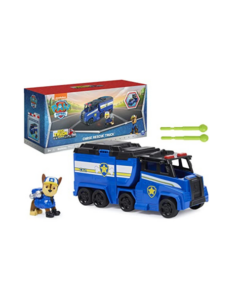 Paw Patrol Chase Transforming Toy Truck With Collectible Action Figure