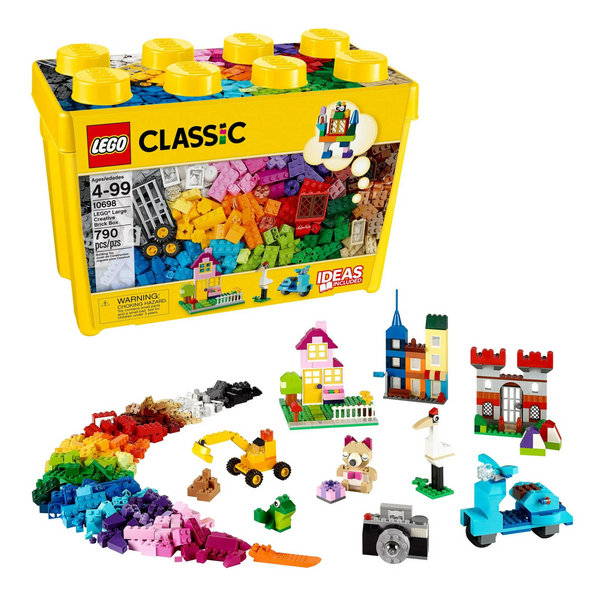 Caja de ladrillos creativa grande LEGO Classic de 790 piezas