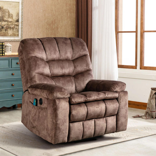 Super Soft And Oversize Power Lift Recliner With Massage And Heat (2 Colors)