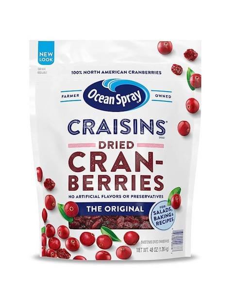 Ocean Spray Craisins Arándanos secos, original (48 onzas)