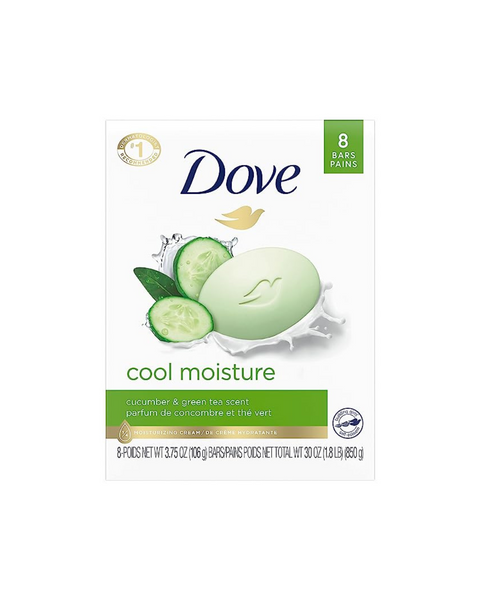 Barra de belleza Dove Skin Care para una piel más suave, pepino y té verde (8 barras)