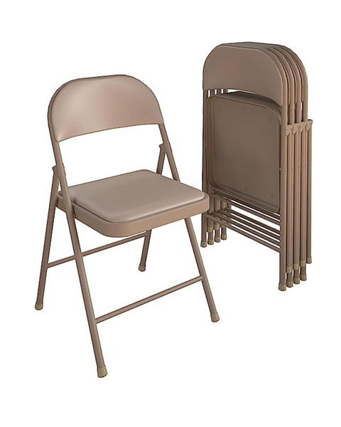 Sillas plegables de vinilo COSCO SmartFold (paquete de 4)