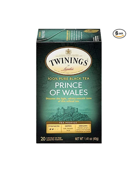 6 Packs of 20-Ct Twinings Prince of Wales Black Tea Bags