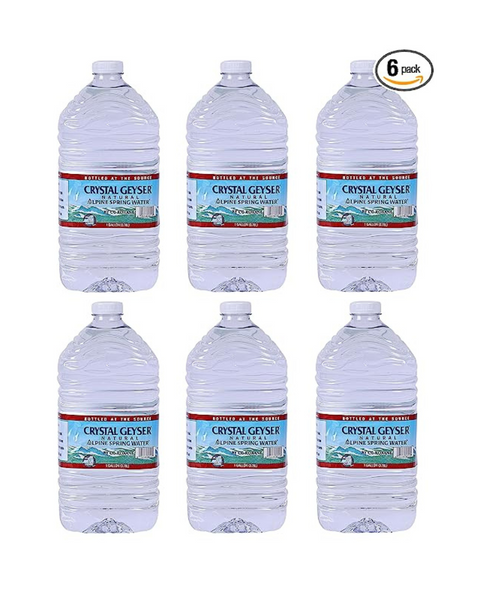 6 Bottles Of 128oz Crystal Geyser Alpine Spring Water