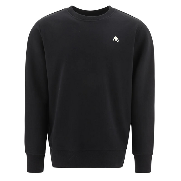 Moose Knuckles Men's Logo Plaque Crewneck Sweatshirt