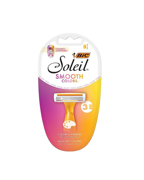 Maquinillas de afeitar desechables para pieles sensibles BIC Soleil Smooth Colors