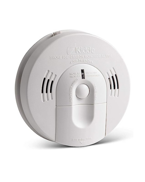 Detector de humo y monóxido de carbono Kidde con alertas de voz, alimentado por batería