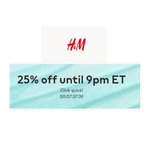 H&M 25% OFF EVERYTHING!