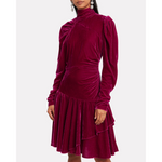 Rotate Birger Christensen Pink Velvet Dress