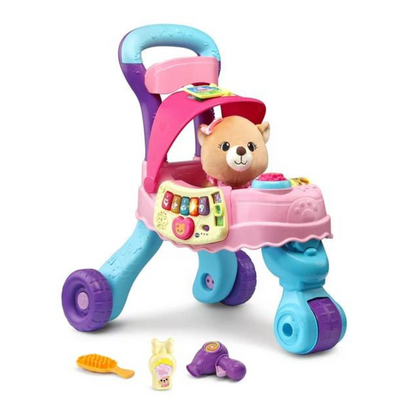 VTech Cutie Paws Puppy Stroller With Plush Puppy and Accessories