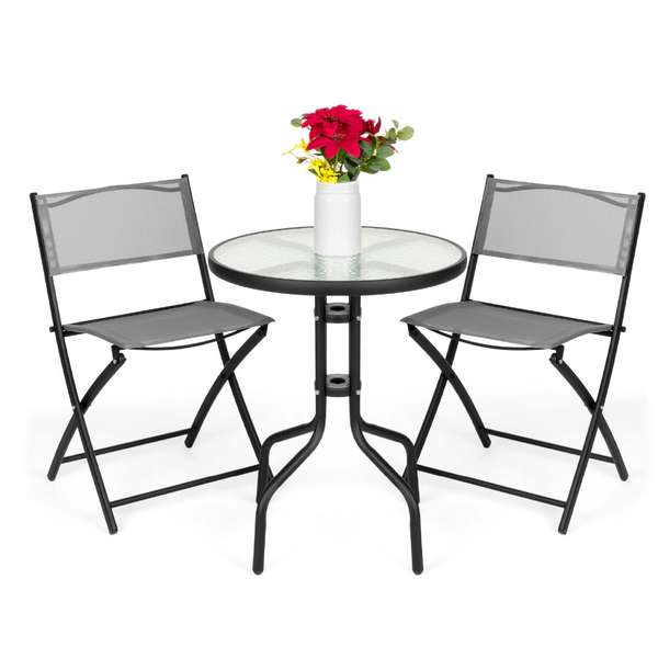 3-Piece Patio Bistro Dining Furniture Set