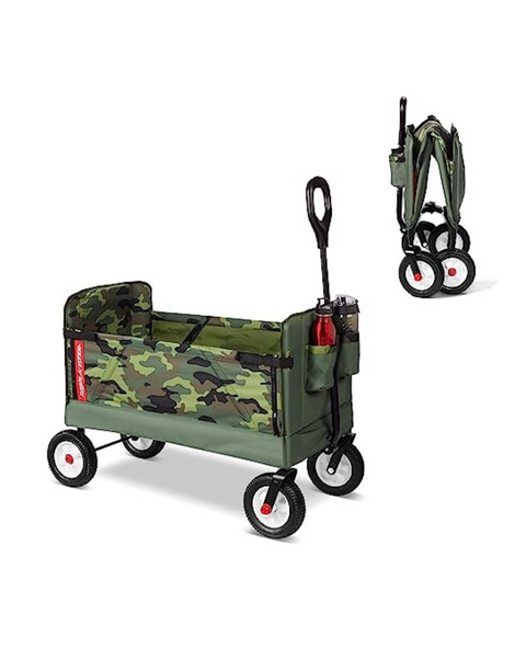 Carro plegable de camuflaje 3 en 1 Radio Flyer para niños