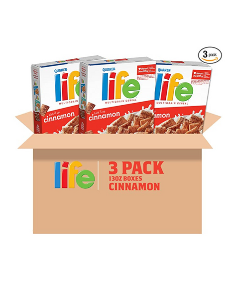3 Boxes Of Cinnamon Life Breakfast Cereal