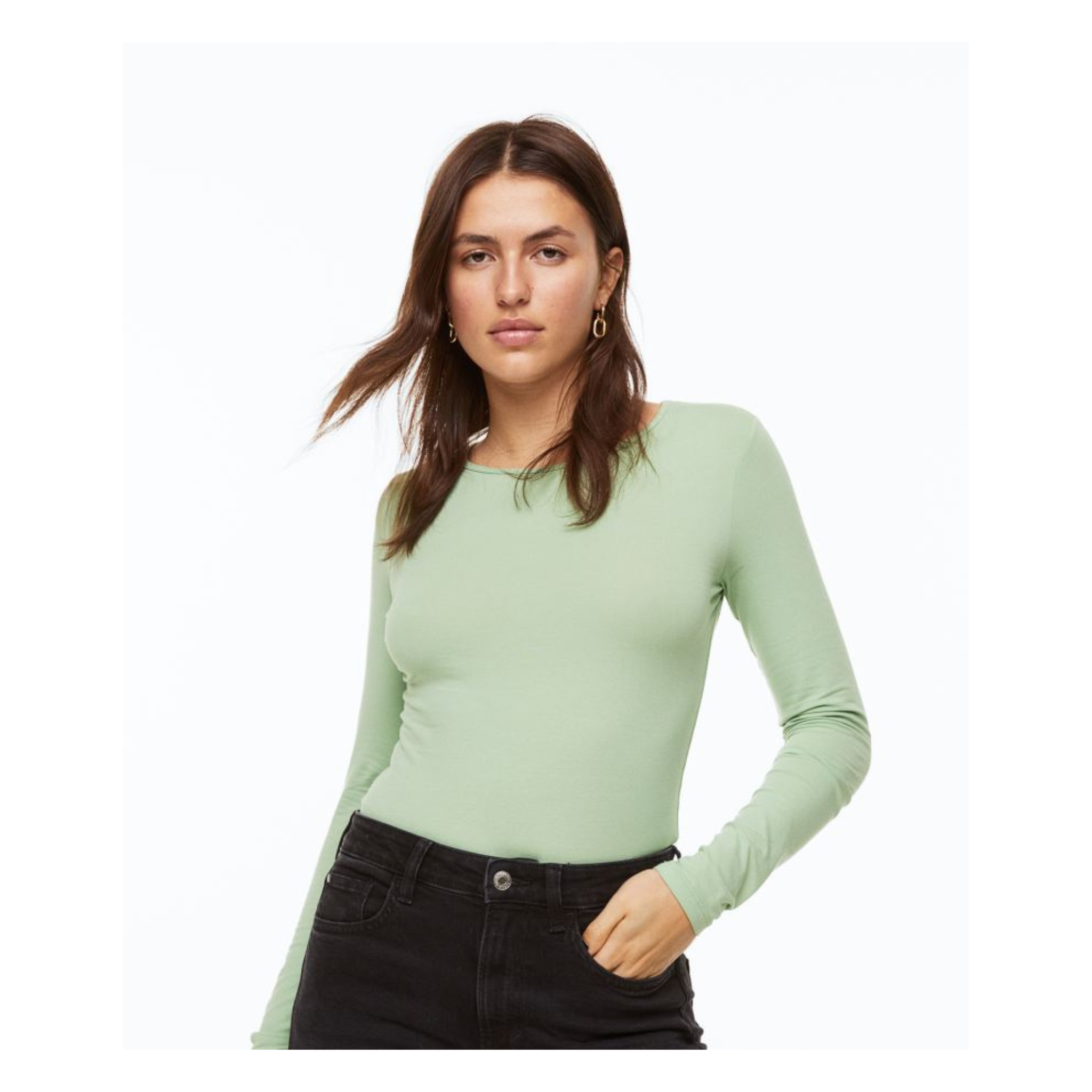 H&M Long-sleeved Jersey Top (4 COLORS!)