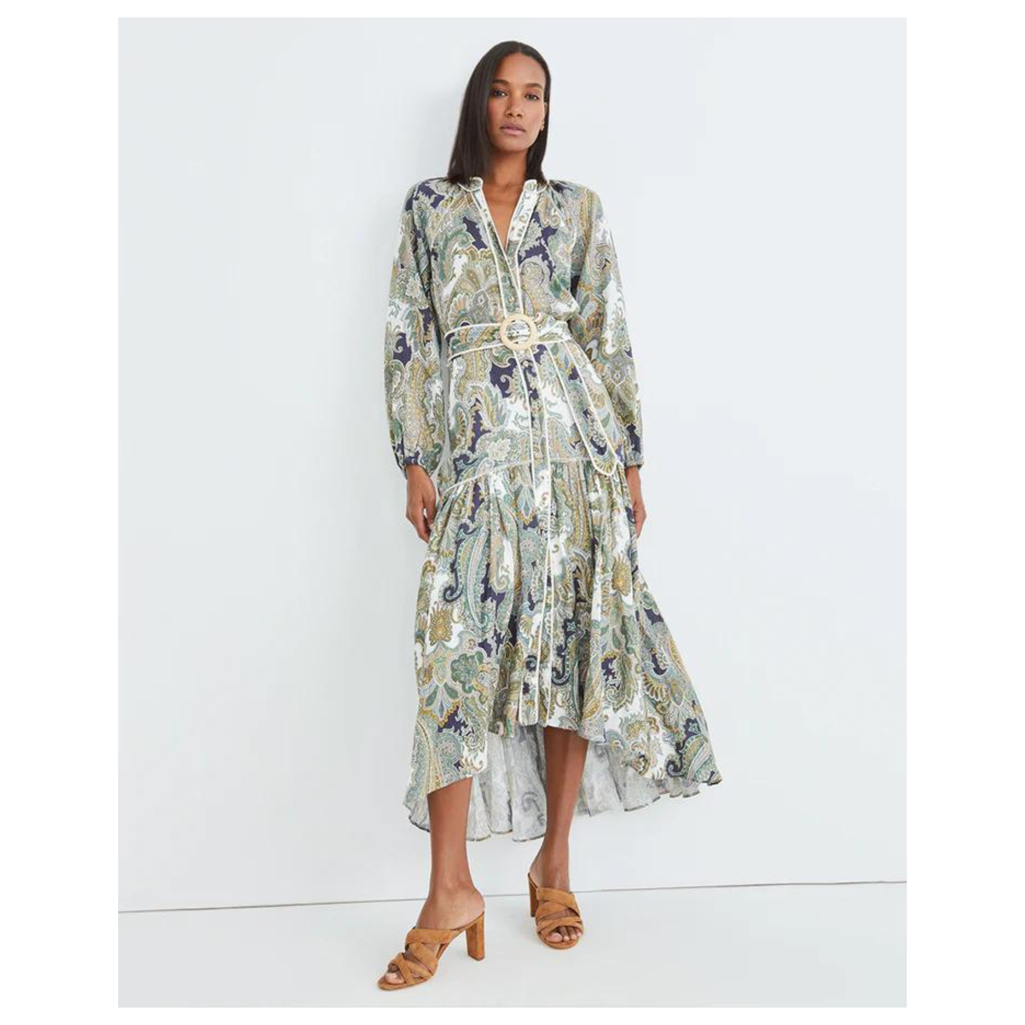 Veronica Beard Printed Midi Dress