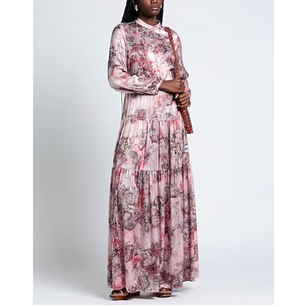 Yoox Black Coral Pink Gown