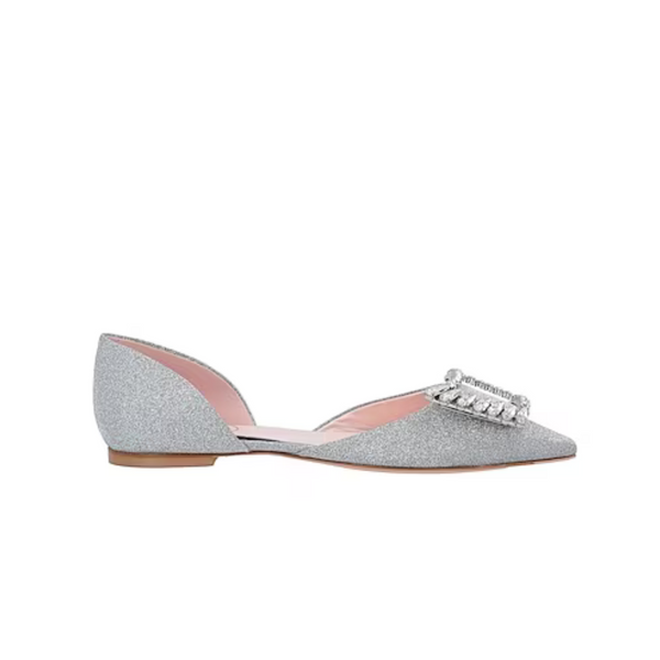 Bailarinas plateadas Roger Vivier