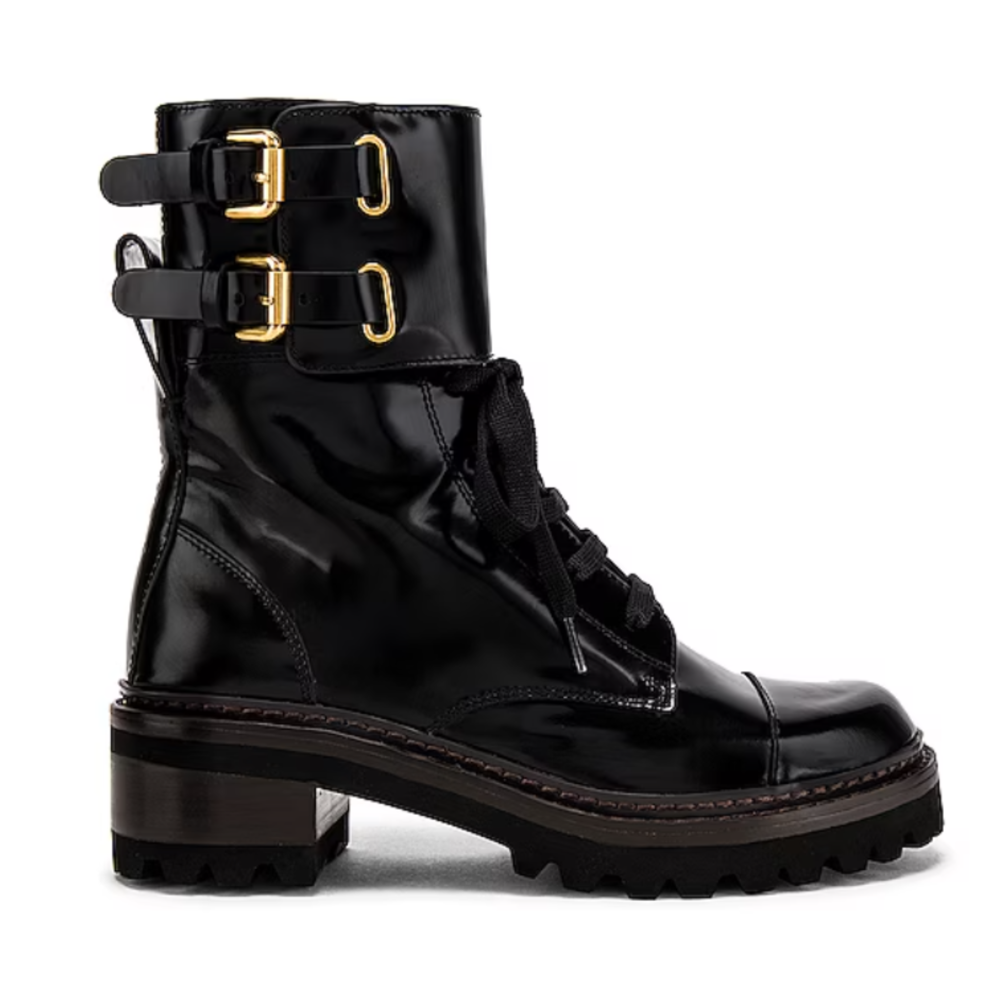 See By Chloe Black Mallory Biker Boots