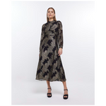 Vestido midi de jacquard de River Island