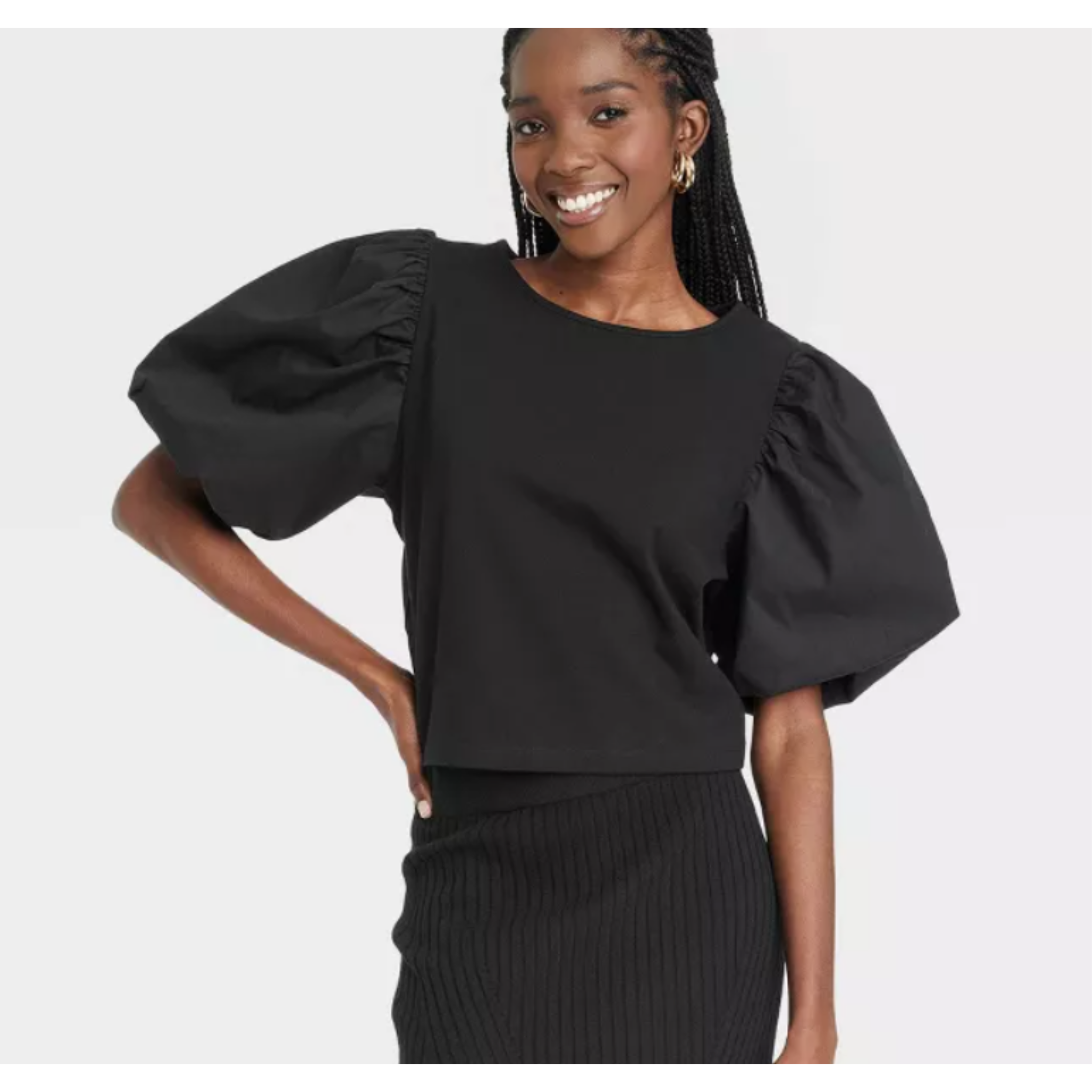 Target Women's Puff Sleeve T-Shirt (8 COLORS)