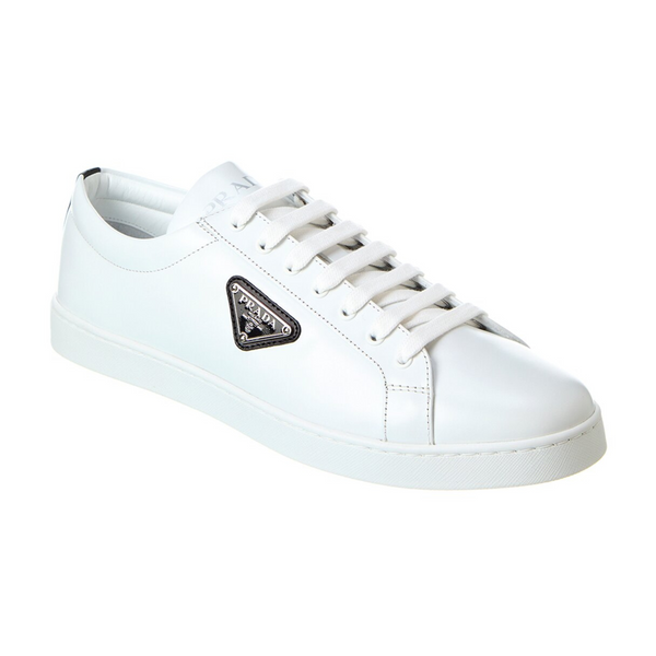 Zapatillas bajas con placa y logo de Prada para hombre